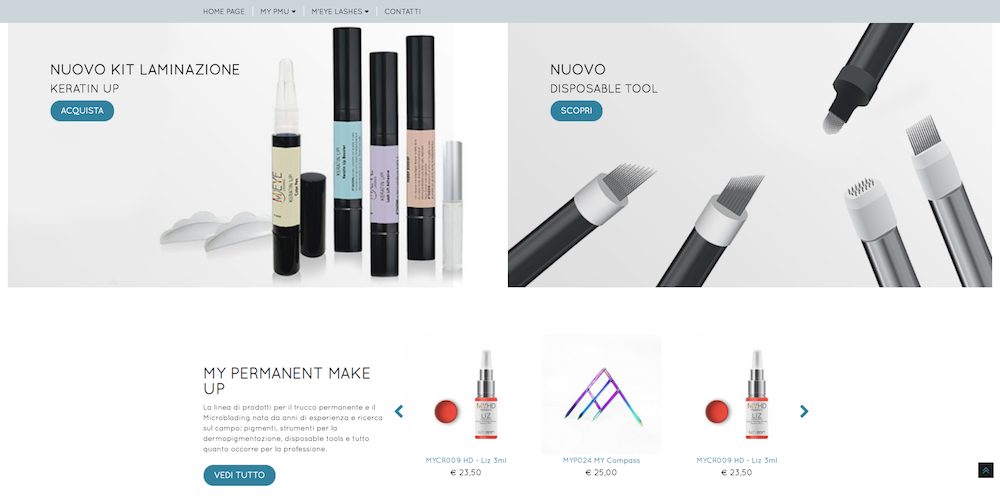 Sito eCommerce Torino - My Beauty Academy