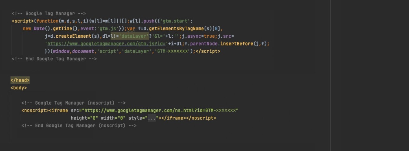 Google Tag Manager Tag