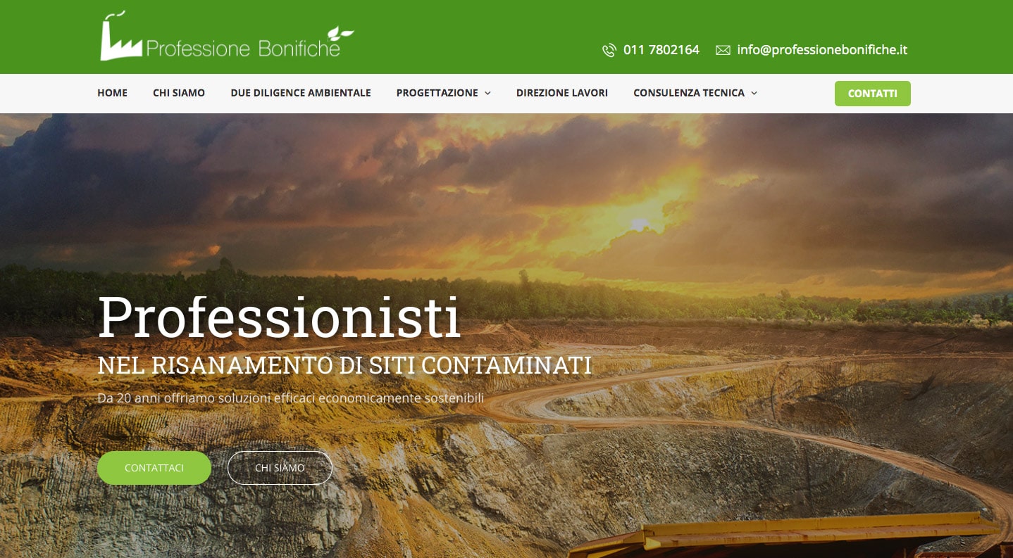 Creazione Siti Web Torino Professione Bonifiche